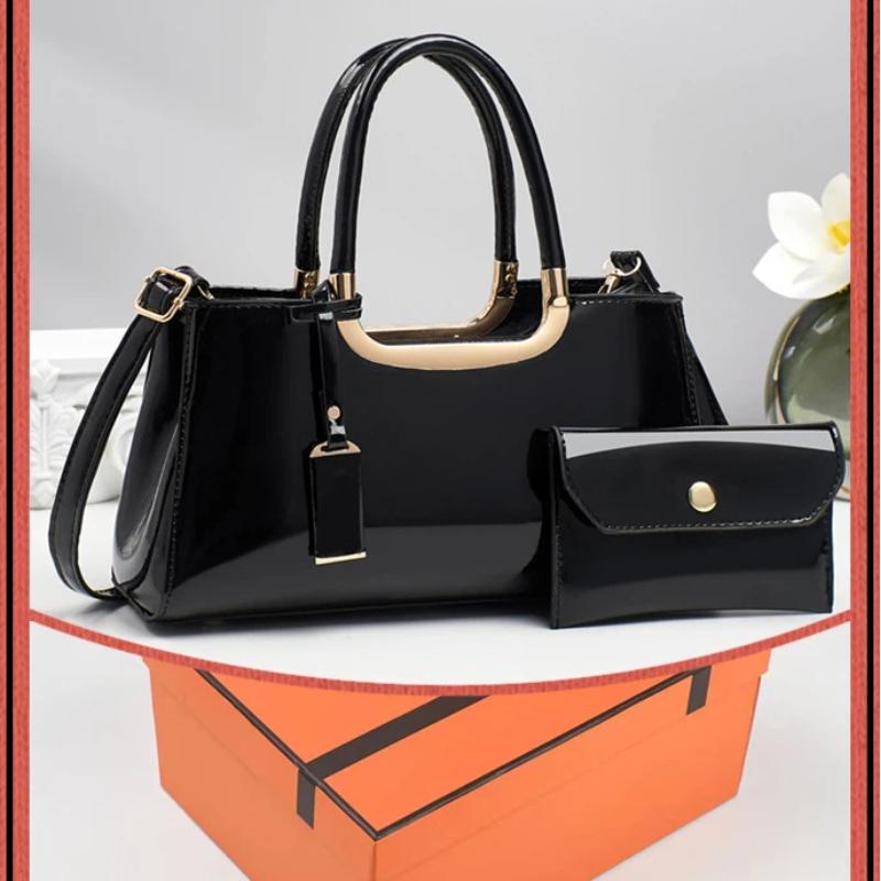 

2026 New Simple And Fashionable Patent Leather Glossy Women s Bag