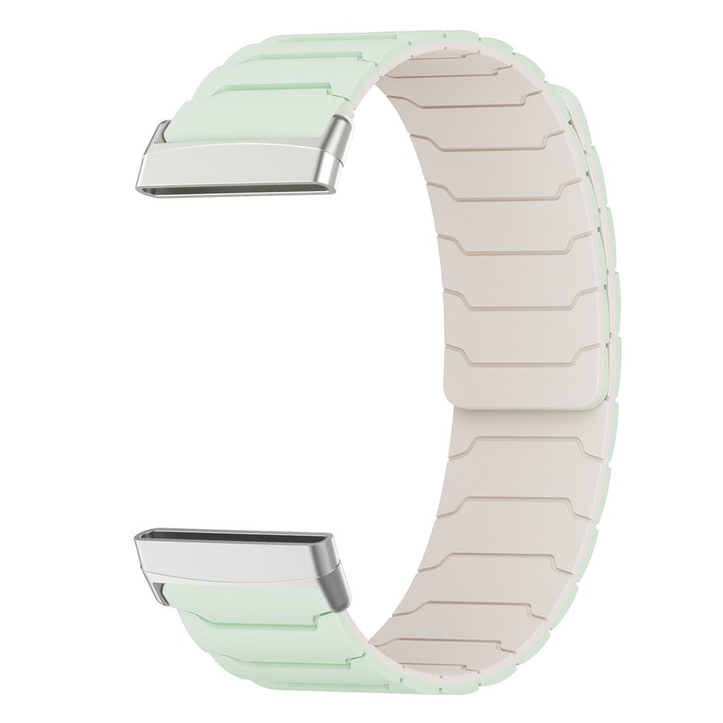Magnetic loop strap for Fitbit watch versa 4/3 two color silicone band for versa 2/1 sport Bracelet replacement Wristband
