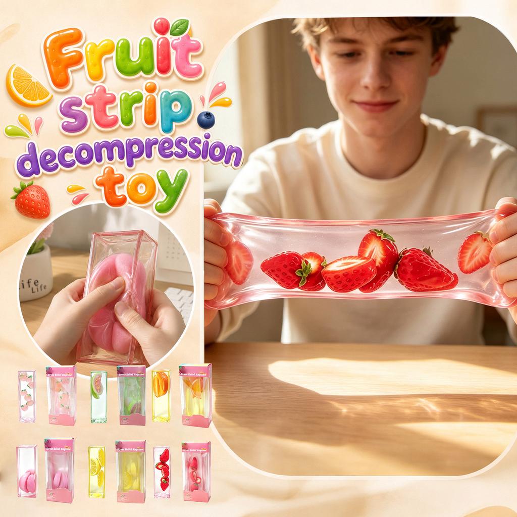 -Shaped Stress Toy with Soft Non-Sticky Texture