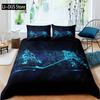 Kids Ice Hockey Duvet Cover Full Hockey Player Pattern Bedding Set Winter Sports Theme Quilt Cover for Youth Teen Boy Room Decor