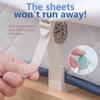 4PCS Bed Sheet Fasteners Adjustable Length Bed Sheet Holder Non-Slip Keep Sheet Place Fastener Grippers