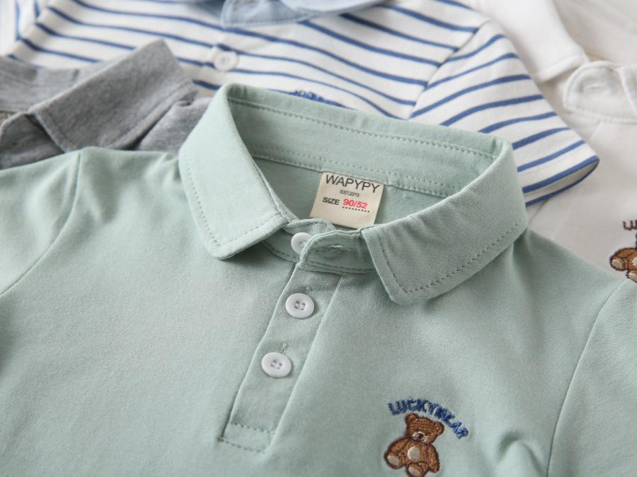 Boys' 2026 Summer Short-Sleeve Polo - Stylish Baby & Toddler Collared T-Shirt