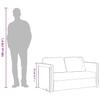 Floor Sofa with Sleeping Function Cream 112x174x55 Cm Fabric
