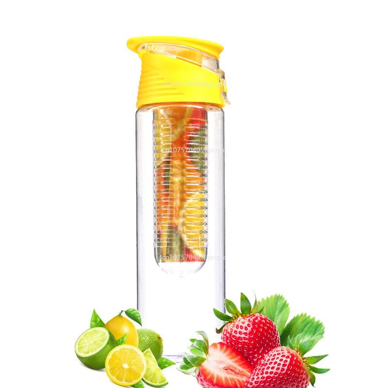 700ml/800ml Taşınabilir Meyve Demleme Su Şişesi Çocuklar Açık Hava Sporları Limon Suyu Şişesi Mutfak Masası Kamp Seyahat için Kapaklı
