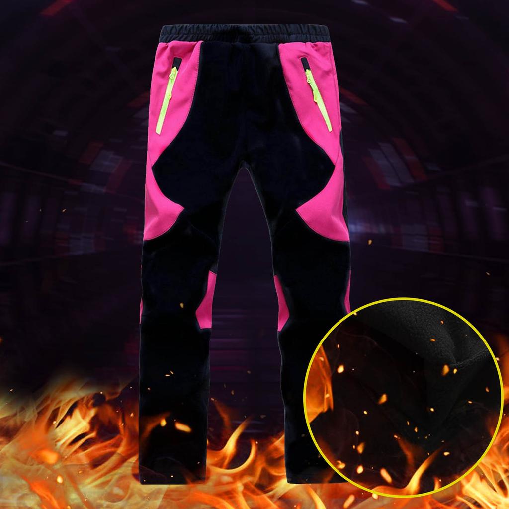 Children Boys Girls Soft Wind Water-repellent Respiratory Warm Ski Sports Pants