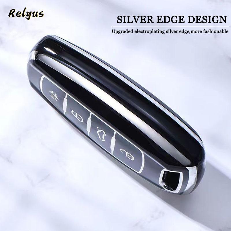 Soft Tpu Car Key Case Cover For Great Wall Haval Jolion  H6 H7 H9 F7 F7X Gmw Dargo Protection Key Bag Keychain Accessories