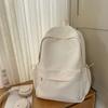 Solid Color Lightweight Nylon Junior Senior High School Schoolbag
