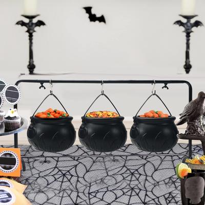 Yousheng 2 Pezzi Secchielli per Caramelle di Halloween Caldaia da Strega Secchiello Fantasma Zucca Teschio Dolcetto o Scherzetto Ciotola per Caramelle Forniture per Feste Decorazione per la Casa