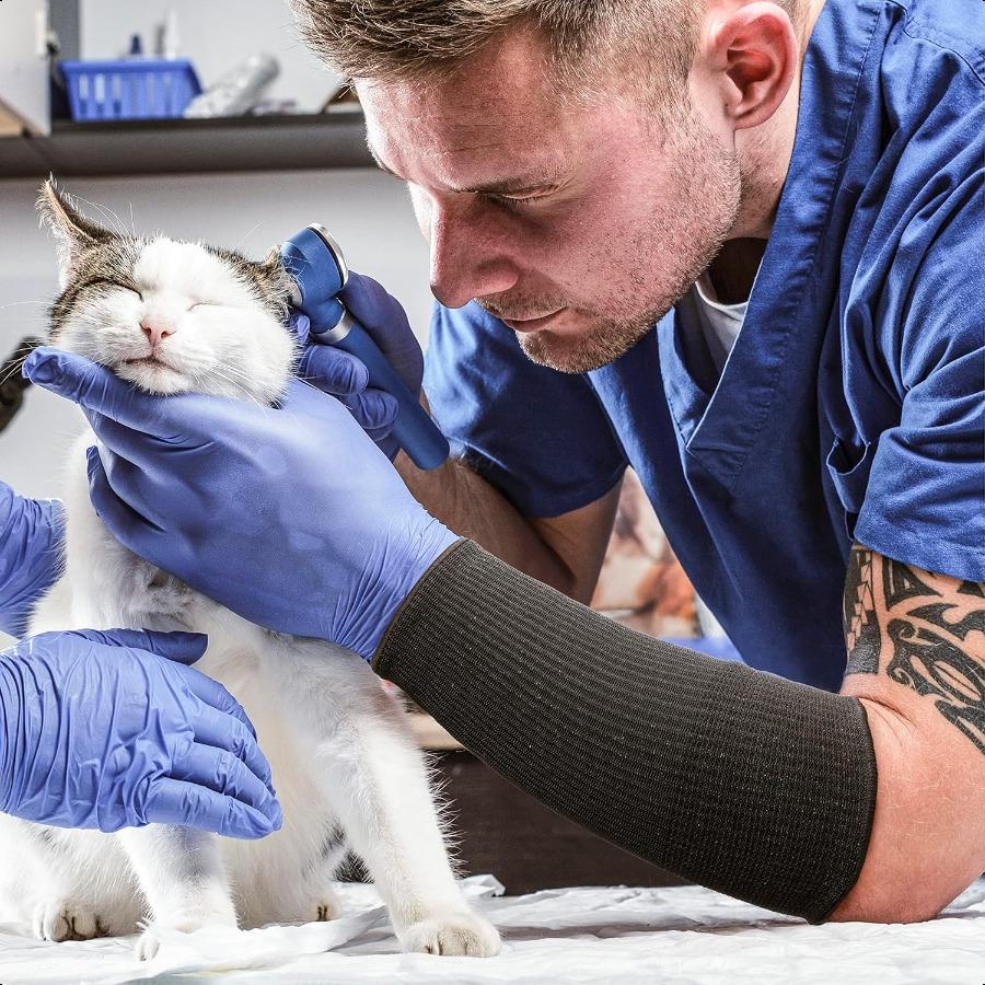 

4 пары нарукавников для предплечий, защитники рук для тонкой кожи и синяков, рукава с 3 уровнем защиты от порезов, защита рук для садоводства Ya United States