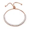Stainless Steel Zircon Chain and Link Lion Charm Adjustable Women Bracelet for Bridal Wedding Gift Fine Jewelry Bracelets