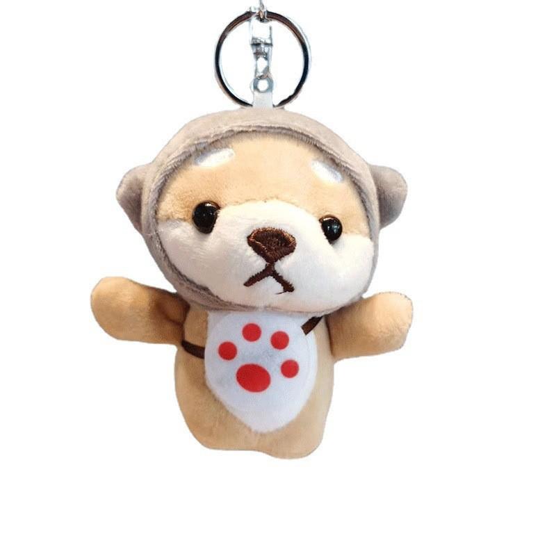 Adorable Akita Dog Keychain Plush Toy Cute Couple Gift Machine Doll Wholesale