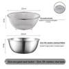 ManSou 304 Stainless Steel Draining & Mixing Bowl Set
