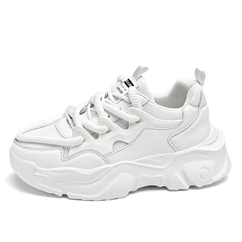 Men's shoes platform heightening shoes bread shoes spring fashion versatile breathable dad shoes men's sports shoes