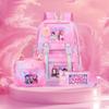 K-Pop Witch Hunters Cartoon Printed Student Pencil Bag Lunch Bag Three-Piece Backpack