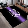 Sacramento Kings Flannel Pattern Square Carpet,Area Rug,Carpet Rug for Living Room Bedroom Sofa Playroom Decor,Non-slip Floor Mat