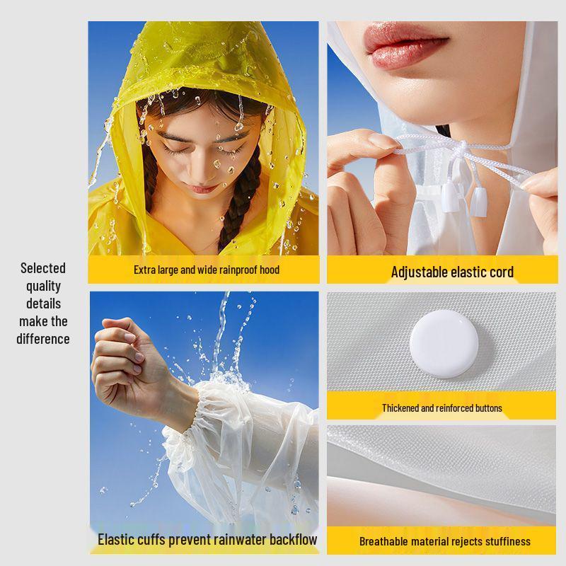 Children's Thickened EVA Rain Poncho - Durable, Portable, Storm-Proof, Non-Disposable