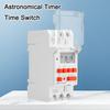 Wide Voltage 85-265V AC Astronomical Time Switch 16A 30A Digital Astronomical Timer Switch Din Rail for Automatic Calculation