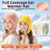 Adjustable Ear Protection Cap Drawstring Fleece Hat Fashion Ear Flap Hat  Cycling