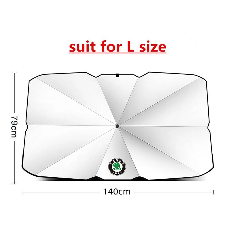 Car Sticker Car Front Windshield Sunshade Suitable For Skoda Citigo Fabia Octavia Superb Car Sunshade Interior Accessories kac999
