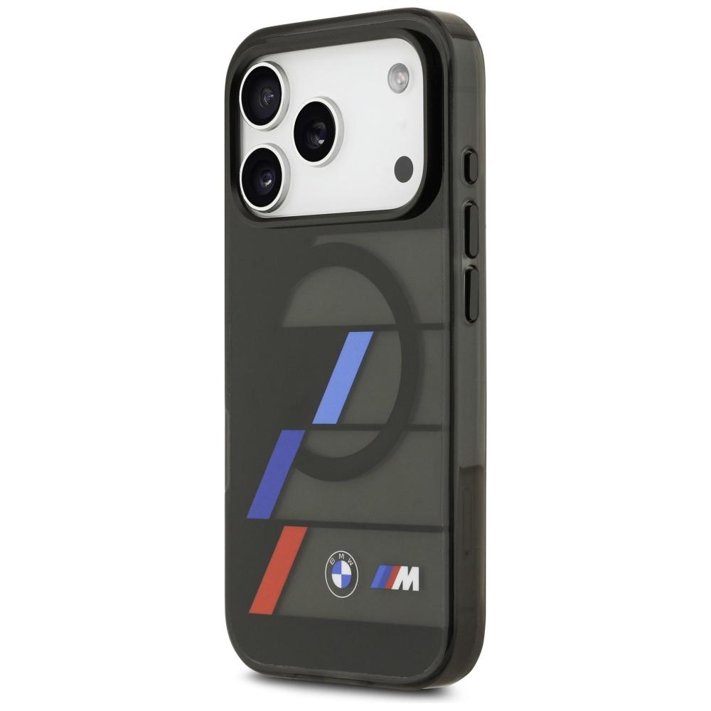 BMW M IML Metallknöpfe Dreifarbige Linien MagSafe Hülle für iPhone 17 Pro Schwarz