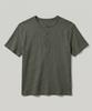 SSY Western York Waffle Henley Neck Half Sleeve Olive Khaki