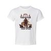 Hunting Graphic Tee With Silhouette Hunter Holding Spear In Forest Scene Artwork