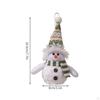 Illuminated Holiday Plush Toy Snowman Figurine for Indoor Decoration