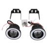2pcs COB Xenon White LED Angel Eye Fog Lights 30W Truck Lamp