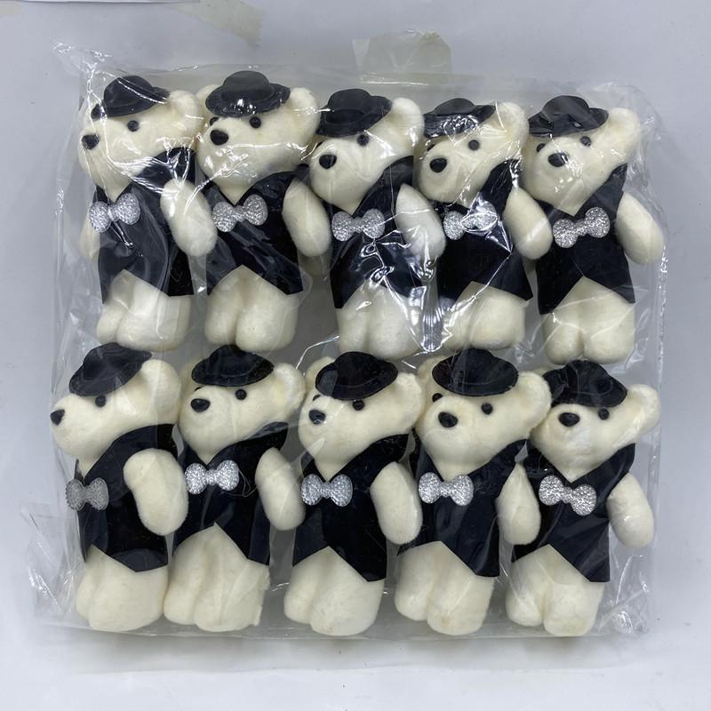 10Pcs Couple Foam Bear Wedding Valentine'S Day Decoration Cute Cartoon Small Bear Birthday Flower Bouquet Packaging Materials