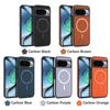 Google 10ProXL Magnetic Phone Case with Fiber Texture & Flannel Lining for Pixel9Pro