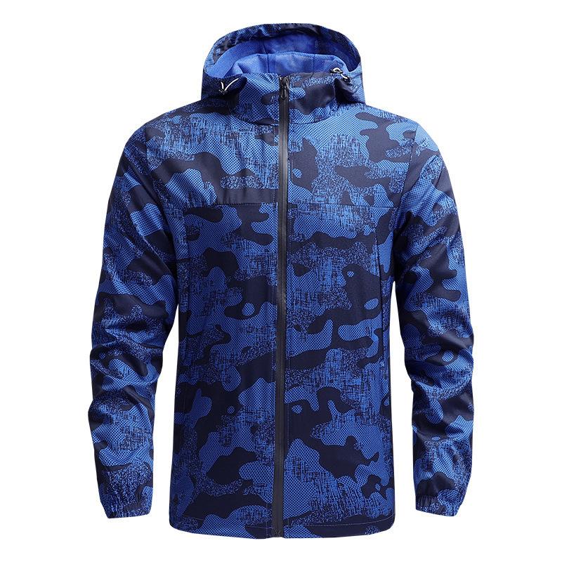 Men's spring and autumn coat thin casual jacket windbreaker outdoor sports jacket for men