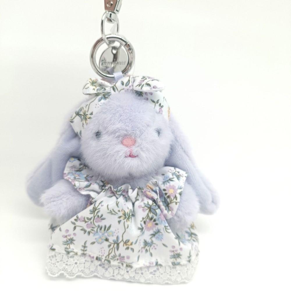 Kawaii Rabbit Plush Pendant Cartoon Plush Rabbit Key Ring Creative Car Key Chain Women