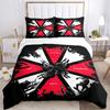3pcs Resident Evil Printed Duvet Cover Set (1 * Cover+2 * Pillowcase, Without Core), Suitable for Home Bedroom,