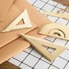 Retro Brass Metal Ruler Set Triangle Ruler Protractor Ruler