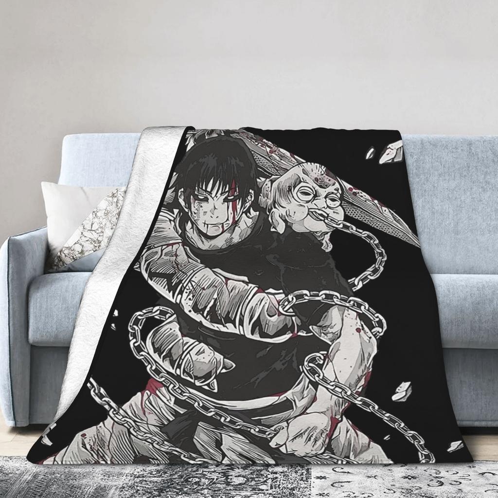 Toji Fushiguro JJK Anime Jujutsu Kaisen Blanket Coral Fleece Plush Spring Autumn Warm Throw Blankets for Sofa Car Bedspreads