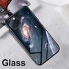 Universe Starry Sky Funda Case for iphone 17 Pro Max Air 16 15 14 13 Pro Max 15 16 Pro 15Plus Tempered Glass Coque