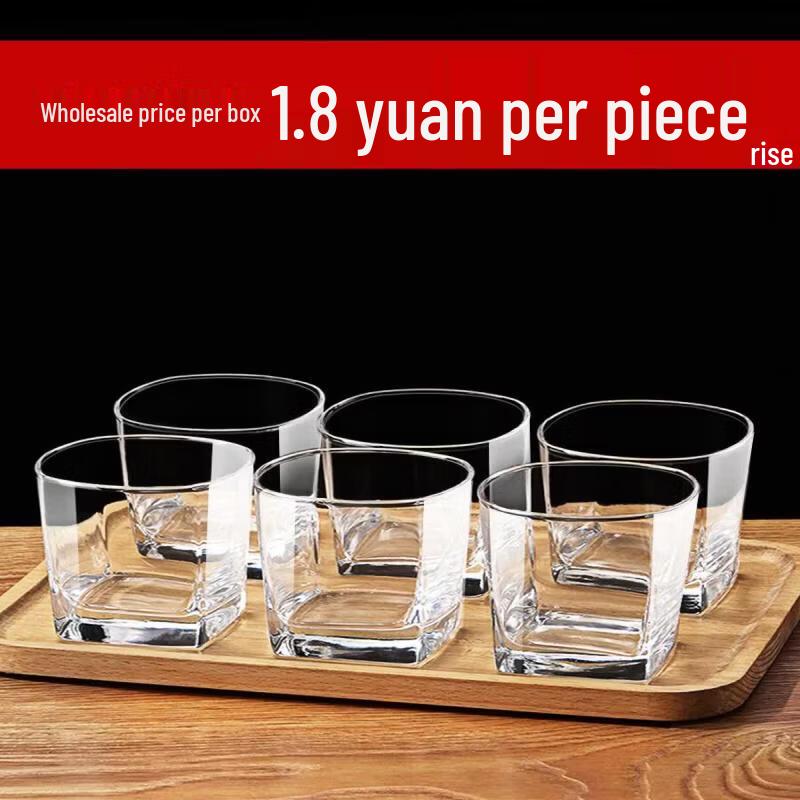 UOSO Heat-Resistant Shaped Borosilicate Glass Drinking Cup