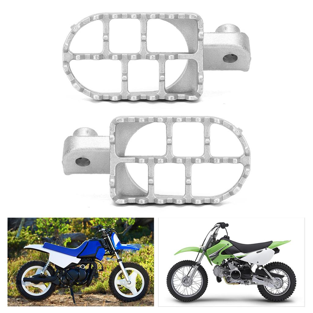 Pedaleiras de Alumínio para Motocicleta Apoio para os Pés Pedal Serve para Kawasaki KLX110 KLX110L KLX125