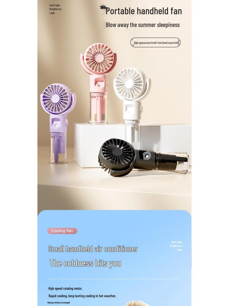Rechargeable Portable Handheld Fan - Student Outdoor & Desktop Use, Ideal Summer Gift