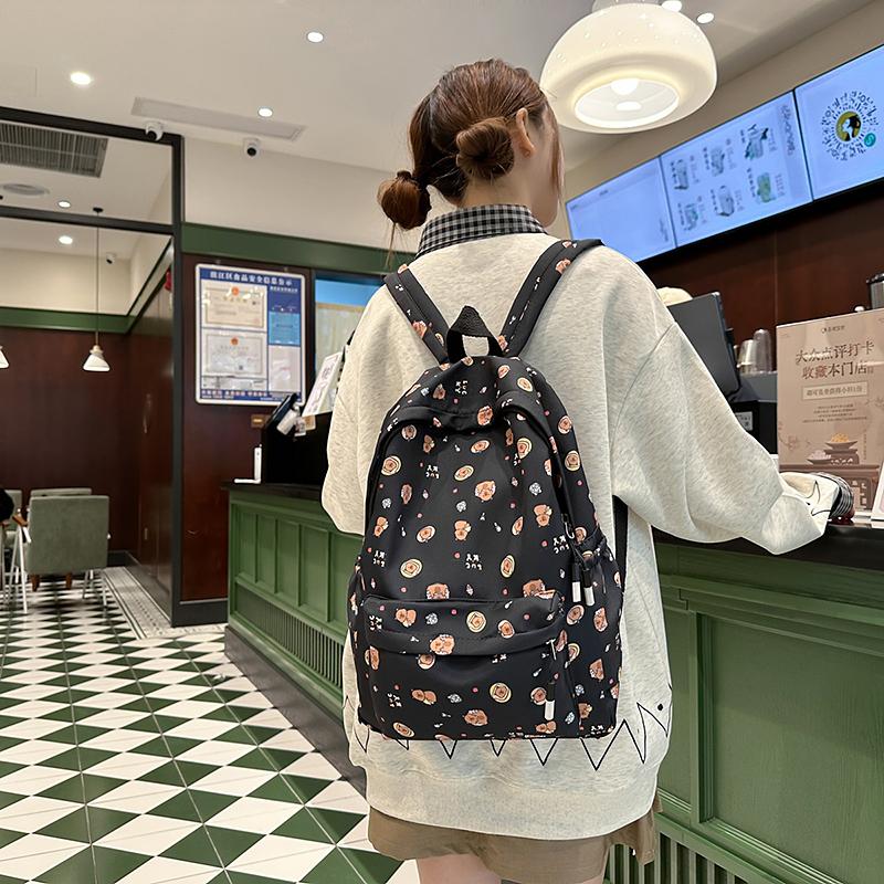 Damen-Schultasche, wasserdicht, große Kapazität, Schulrucksack, glatter Reißverschluss, einfarbig, für Teenager und Mädchen, lässiger Tagesrucksack, Studentenversorgung