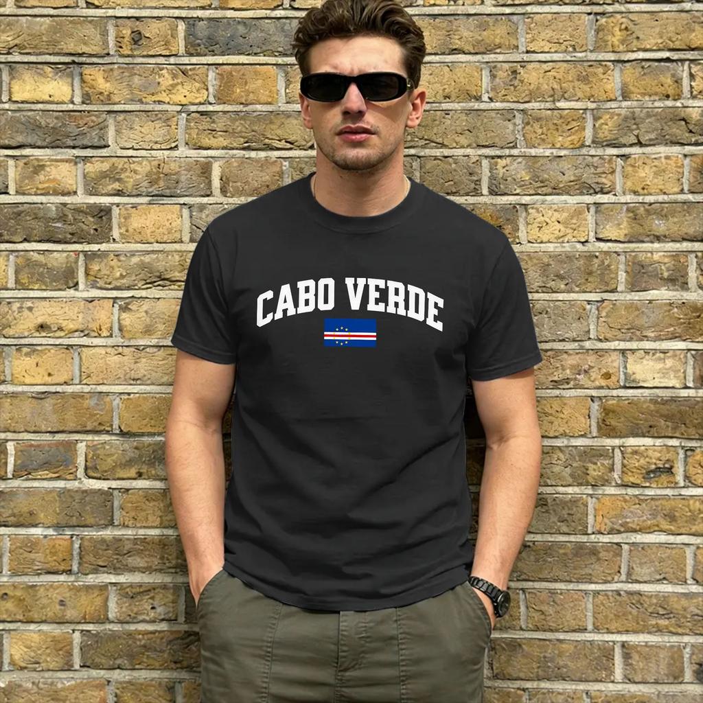 Cabo Verde Vozinha Tshirt Summer Popular T Shirts Adult Cotton Oneck Plus Size Top Tees Short Sleeves Y2k Basic Tops