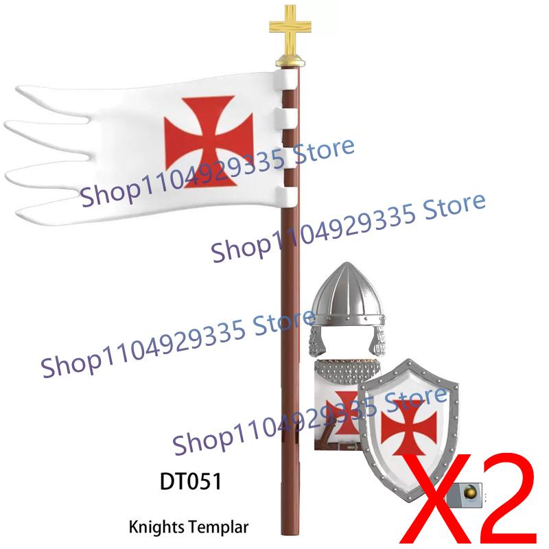 Medieval Castle Figure Building Blocks Crow Serpent Soldier Greek Roman Crusader Knights Templar Compatible Bricks Toys Gift Z03