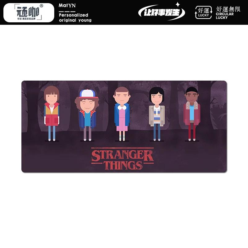 New  Creativity Stranger Things Peripheral High Definition Printing Leather Mouse Pad Large Size Computer Non-slip and Dirty-resistant Keyboard Pad