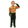 Boys Captain America Muscle Cosplay Outfit, Superhero Halloween Role Play Performance Costume