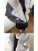Old Money Style Wolf Constellation Cotton Hooded Jacket: Unisex Winter Outerwear with Velvet, Thick and Loose Fit.