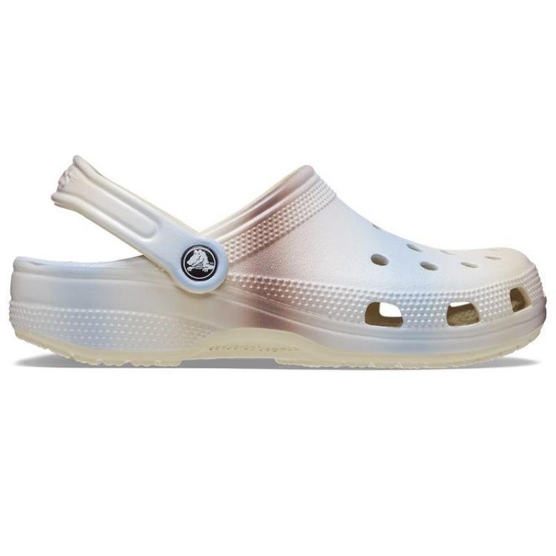 Crocs EVA Classic Color Block Marbled Clogs Unisex White 208981-2Y3