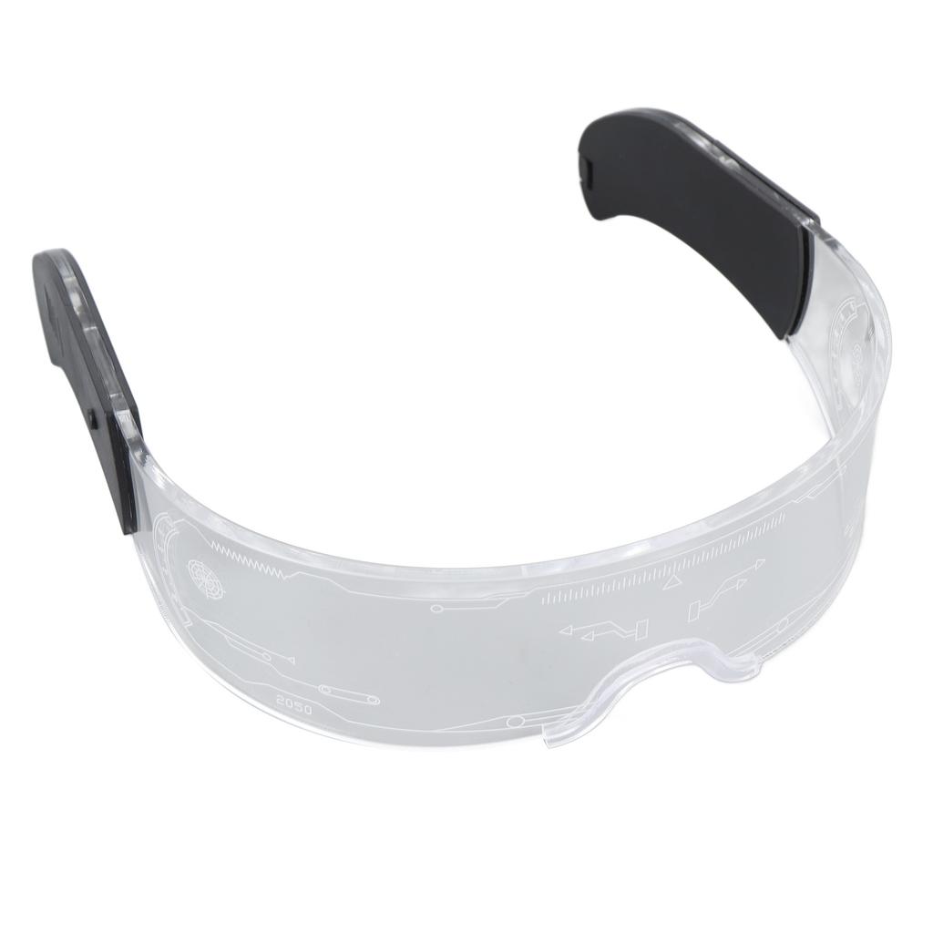 LED Visirglasögon 7 Färger 4 Lägen Lysande Glasögon för Cosplay Bar Festival Fest Konsert