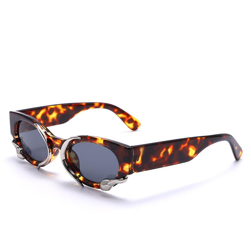 New jennie sunglasses Internet celebrity snake sunglasses women tide sunglasses