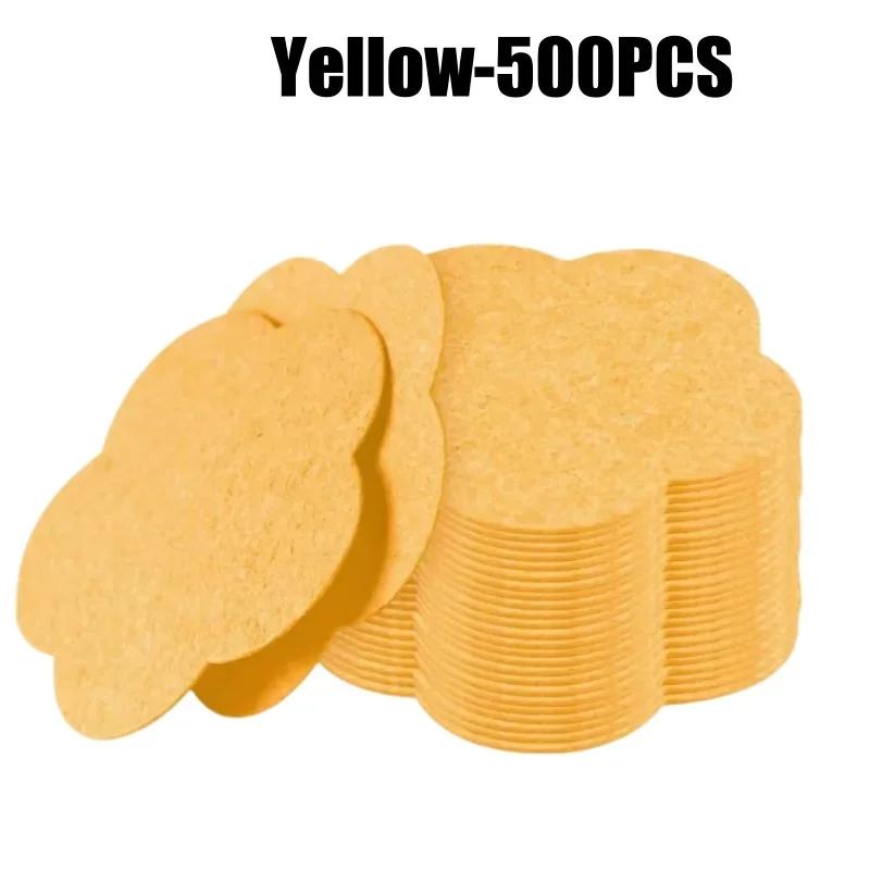 Natural Cellulose Facial Sponge Thick Reusable Compress Pad for Deep Exfoliation Mask Application Makeup Removal
