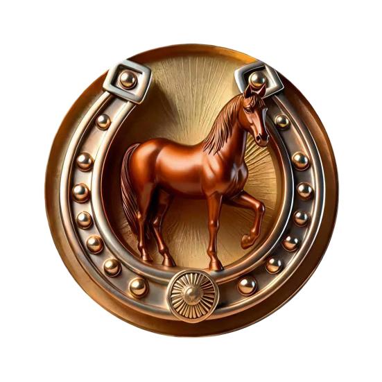 

Брошка Шпилька Ретро Дизайн Золота Підкова Стійка до Подряпин Брошка Круглої Форми Значок на Лацкан Аксесуари для Одягу